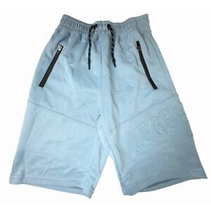 NCRYPTO Legend Jogger Shorts Youth L Blue Zipper Pockets Athletic Lounge